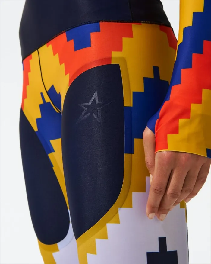 Perfect Moment Leggings Chevron Compression Legging Canary Yellow Chevron Print 8211 Women