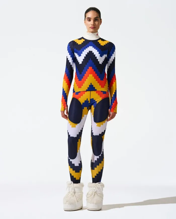 Perfect Moment Leggings Chevron Compression Legging Canary Yellow Chevron Print 8211 Women