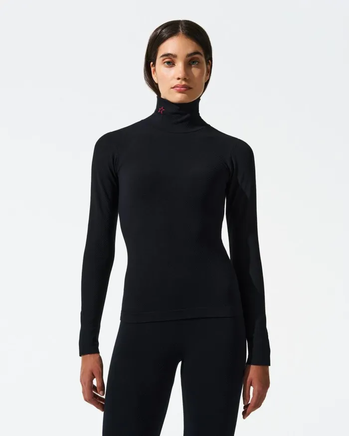 Perfect Moment Tops Seamless Thermal Top Black 8211 Women