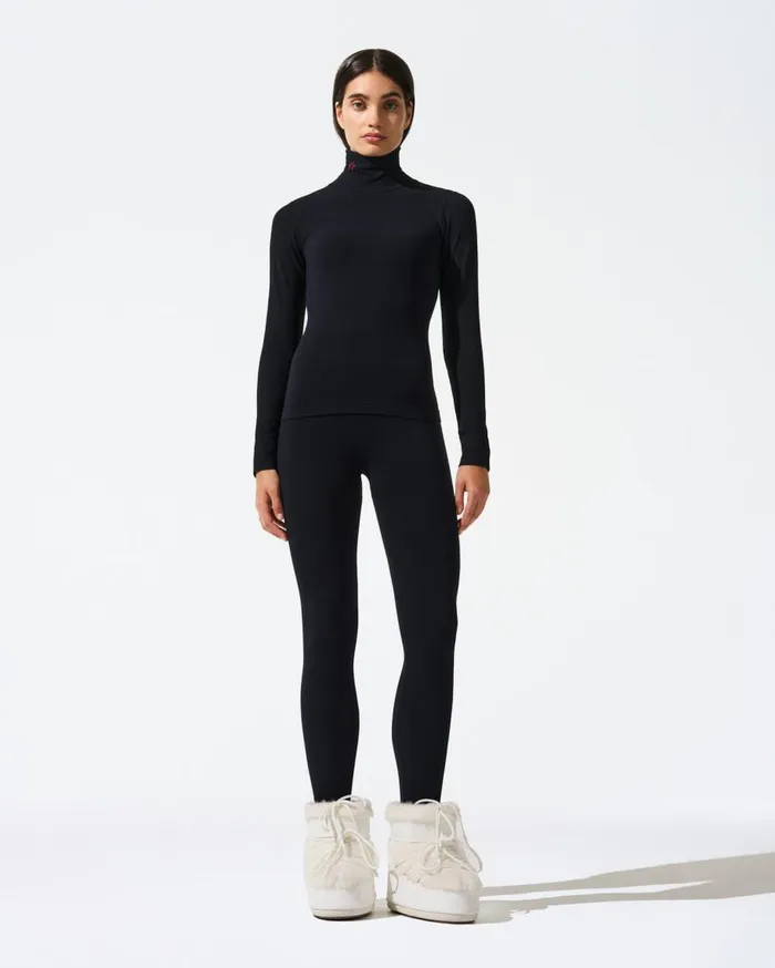 Perfect Moment Tops Seamless Thermal Top Black 8211 Women