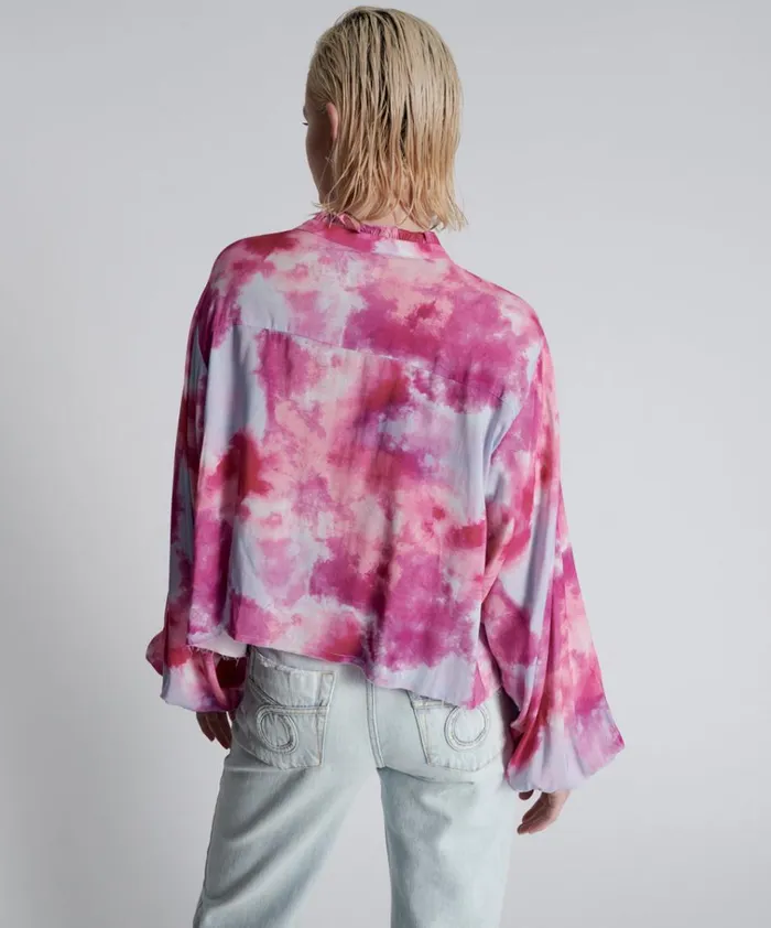 PINK TORNADO RECYCLED RHIANNON TOP Women One Teaspoon Tops PINK TORNADO RECYCLED RHIANNON TOP Women One Teaspoon Tops