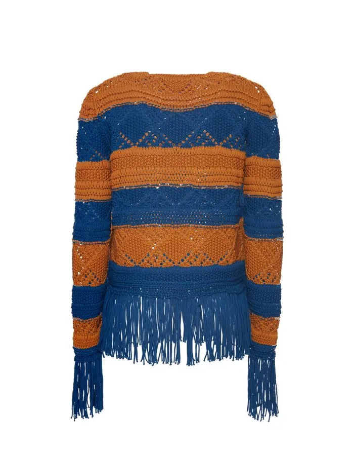 Playa Sweater Solid Blue Petrol Women La Double J Knitwear Playa Sweater Solid Blue Petrol Women La Double J Knitwear