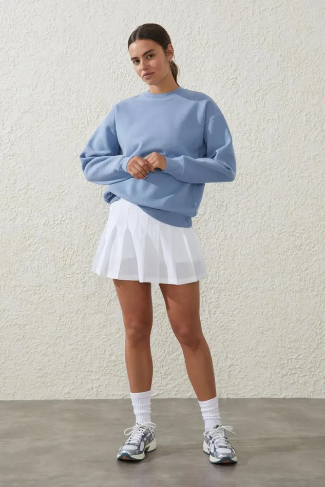 Plush Essential Crew Jumper Forever Blue Women Cotton On Sweats and Hoodies Plush Essential Crew Jumper Forever Blue Women Cotton On Sweats and Hoodies