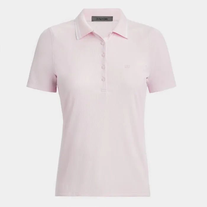 Polos and Shirts Women GFORE CONTRAST COLLAR RIBBED TECH NYLON POLO Blush