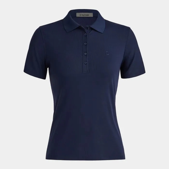 Polos and Shirts Women GFORE RIBBED TECH NYLON POLO Twilight