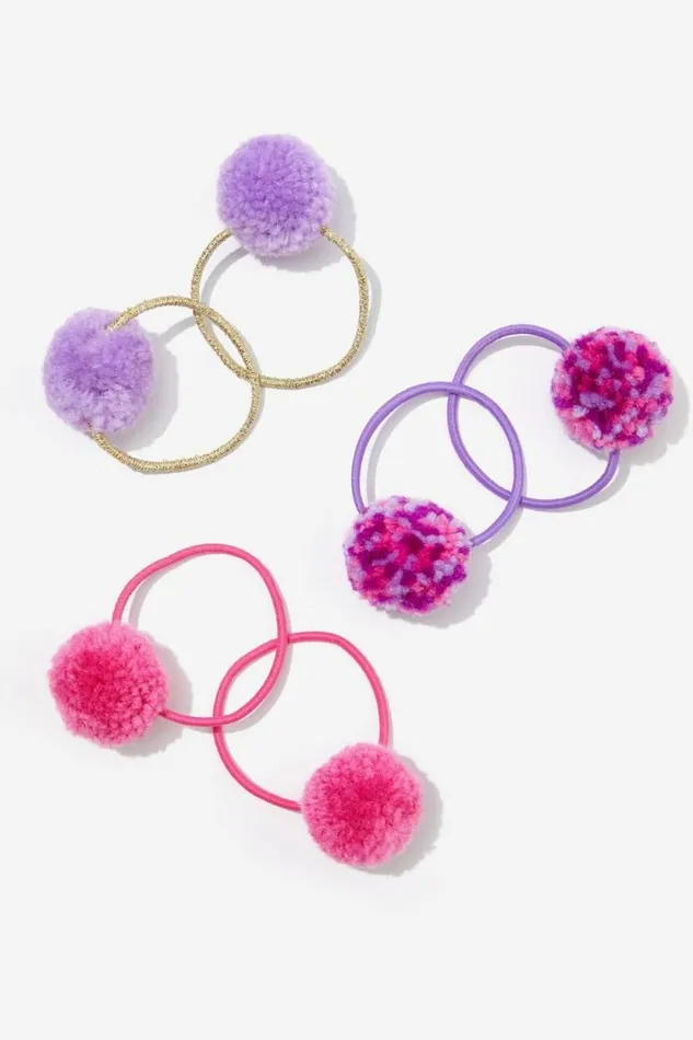Pom Pom Hairties Confettipink Gerbera Girls Cotton On Hair Accessories Pom Pom Hairties Confettipink Gerbera Girls Cotton On Hair Accessories