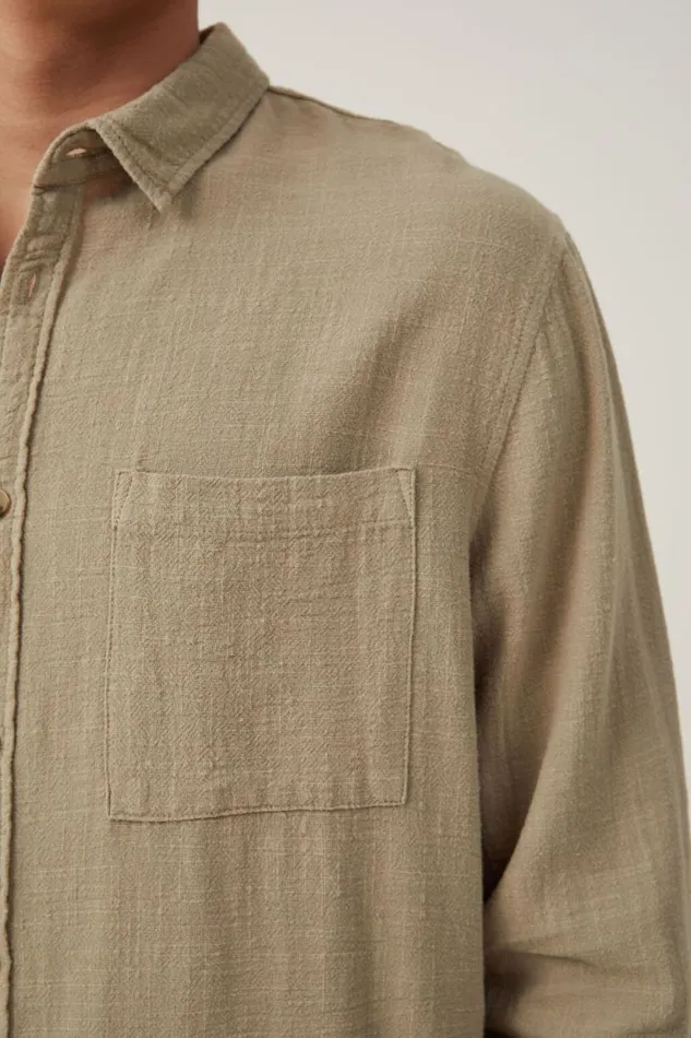 Portland Long Sleeve Shirt Moss Cheesecloth Men Cotton On Shirts and Polos Portland Long Sleeve Shirt Moss Cheesecloth Men Cotton On Shirts and Polos