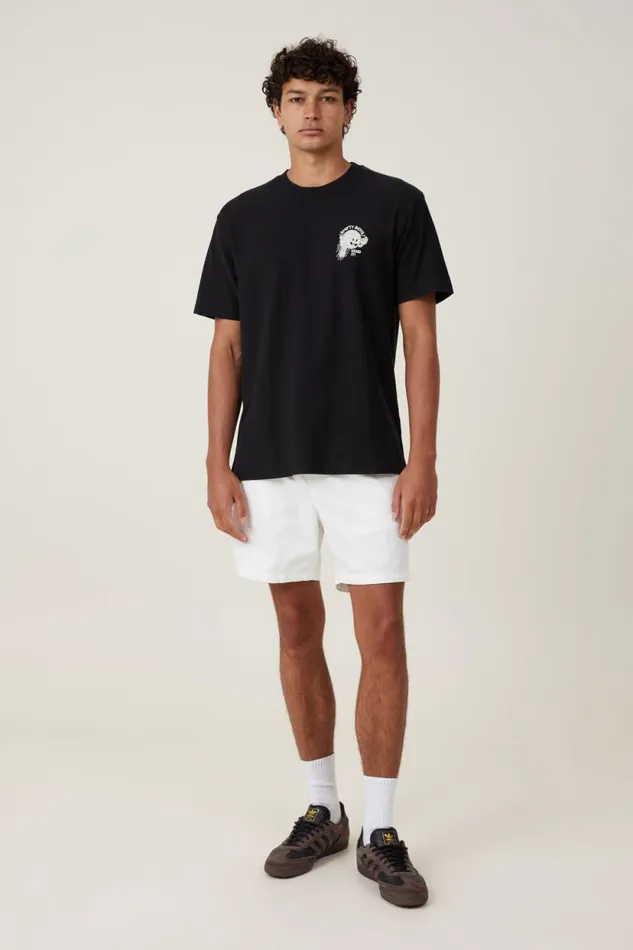 Premium Loose Fit Art TShirt Black Send It Men Cotton On Tees and Tanks