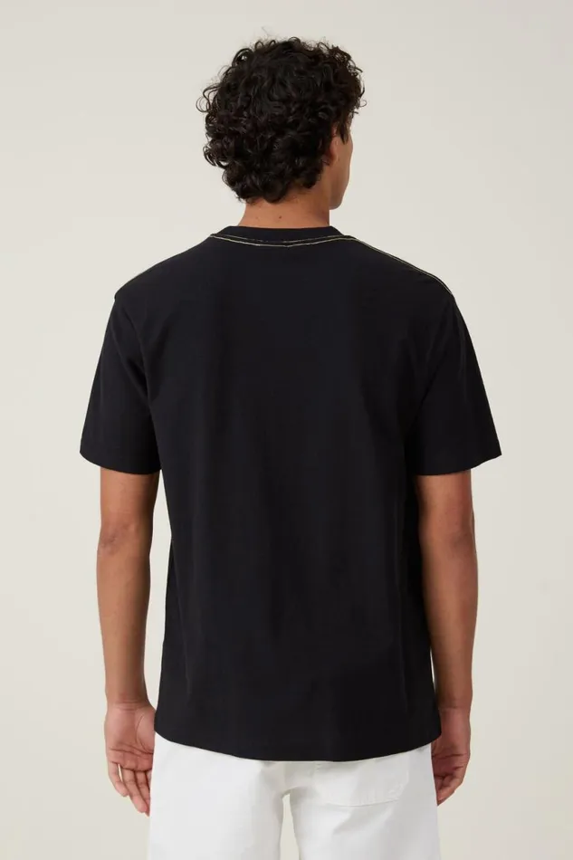 Premium Loose Fit Art TShirt Black Send It Men Cotton On Tees and Tanks