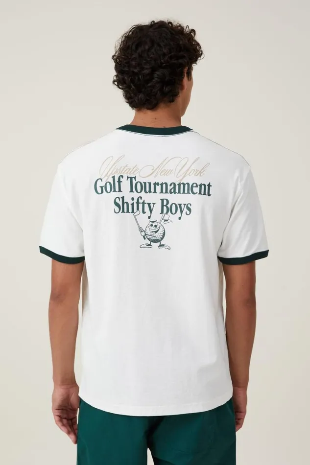 Premium Loose Fit Art TShirt Vintage White Pine Needle Green Golf Tour Men Cotton On Graphic TShirts Premium Loose Fit Art TShirt Vintage White Pine Needle Green Golf Tour Men Cotton On Graphic TShirts