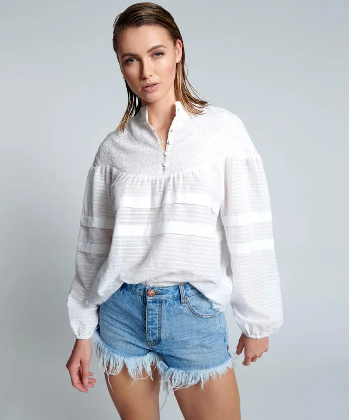 PURE DESERT ANGEL LONGSLEEVE TOP Women One Teaspoon Tops