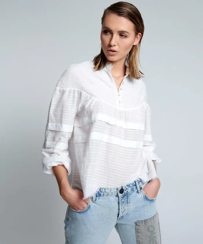 PURE DESERT ANGEL LONGSLEEVE TOP Women One Teaspoon Tops PURE DESERT ANGEL LONGSLEEVE TOP Women One Teaspoon Tops