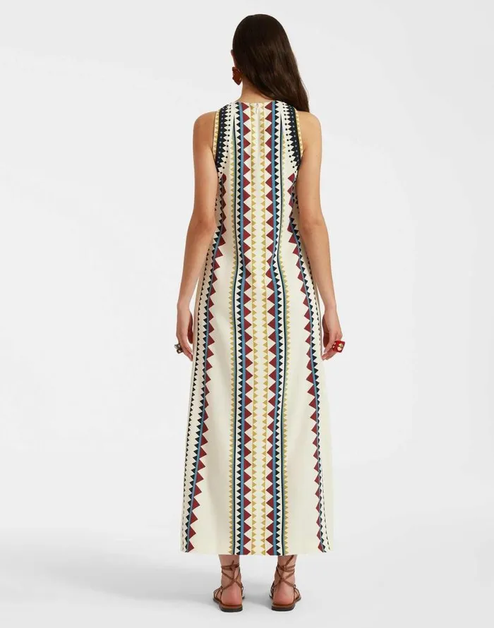 Racer Dress Doric Place Cream Women La Double J Dresses Racer Dress Doric Place Cream Women La Double J Dresses