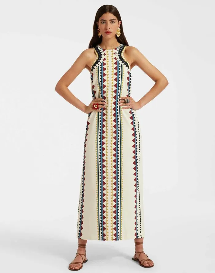 Racer Dress Doric Place Cream Women La Double J Dresses Racer Dress Doric Place Cream Women La Double J Dresses