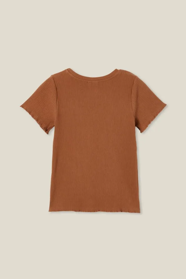 Raya Rib Baby Tee Coco Jumbo Rib Girls Cotton On Tops and TShirts Raya Rib Baby Tee Coco Jumbo Rib Girls Cotton On Tops and TShirts
