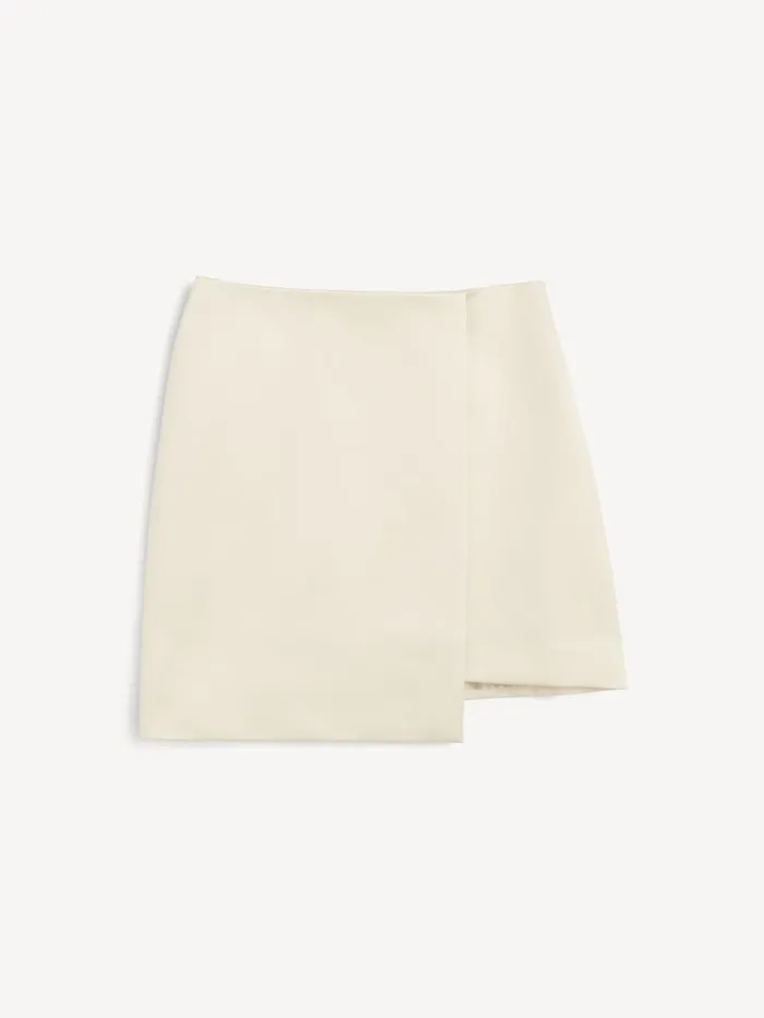 Raye Mini Skirt Oyster Gray Women By Malene Birger Skirts