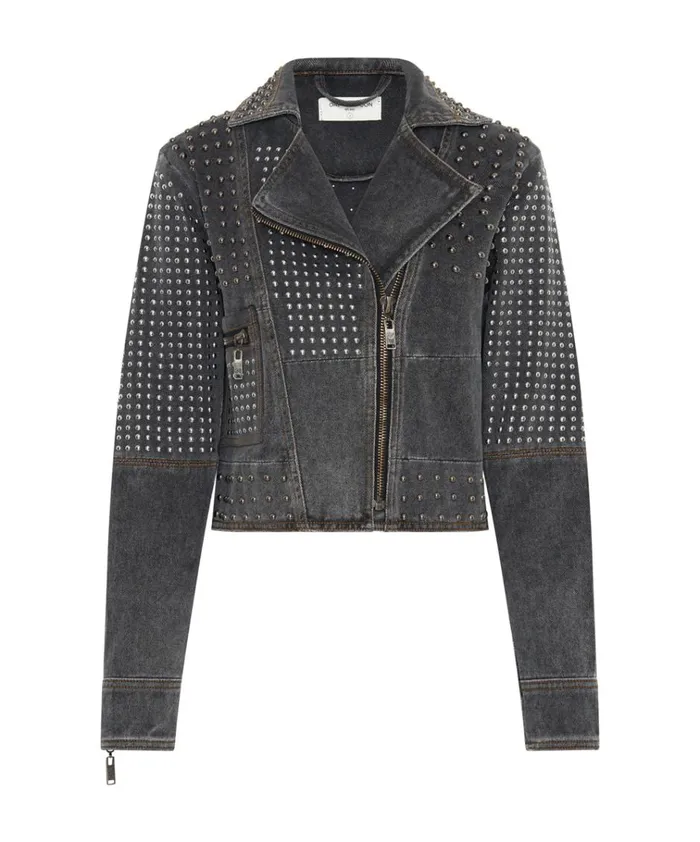 REBEL REBEL STUDDED DENIM JACKET Women One Teaspoon Jackets REBEL REBEL STUDDED DENIM JACKET Women One Teaspoon Jackets