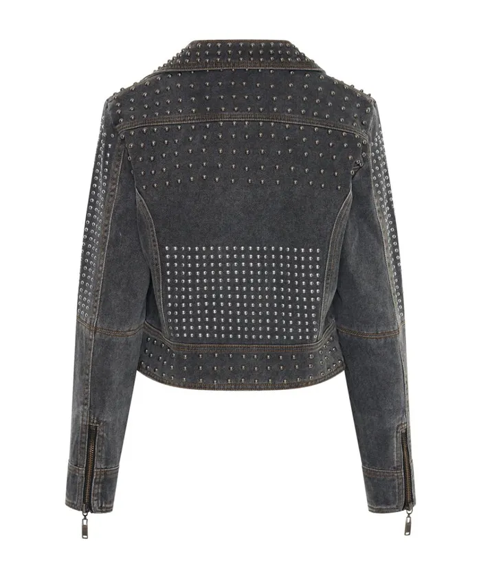 REBEL REBEL STUDDED DENIM JACKET Women One Teaspoon Jackets REBEL REBEL STUDDED DENIM JACKET Women One Teaspoon Jackets