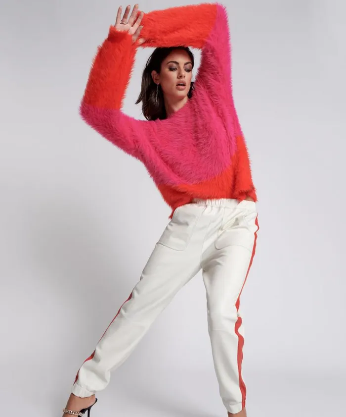 RED LINE LEATHER TRACK PANTS Women One Teaspoon Bottoms RED LINE LEATHER TRACK PANTS Women One Teaspoon Bottoms