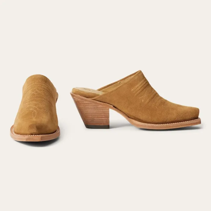 Reed Western Mules Tan Women Stetson Shorties