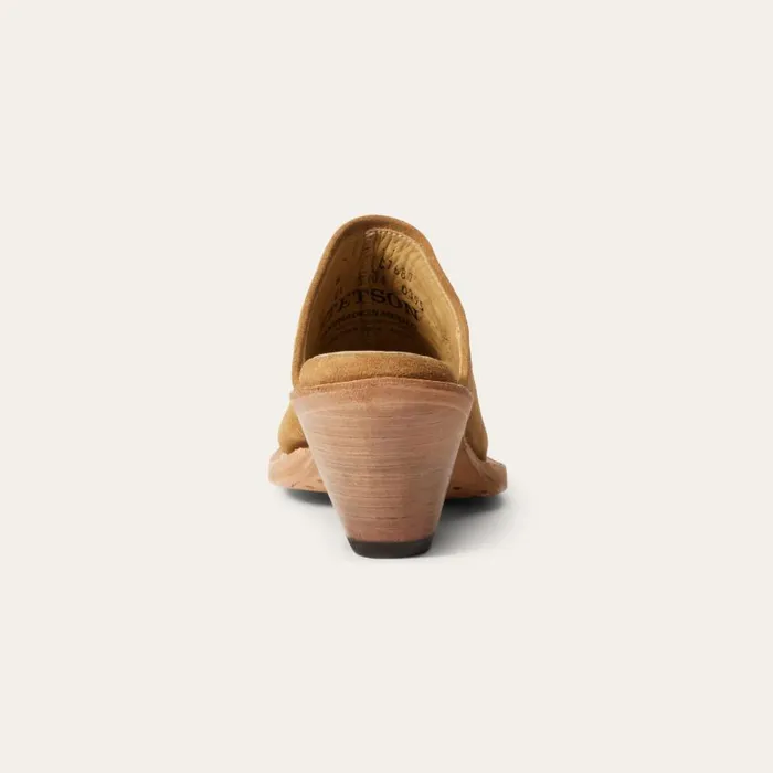 Reed Western Mules Tan Women Stetson Shorties