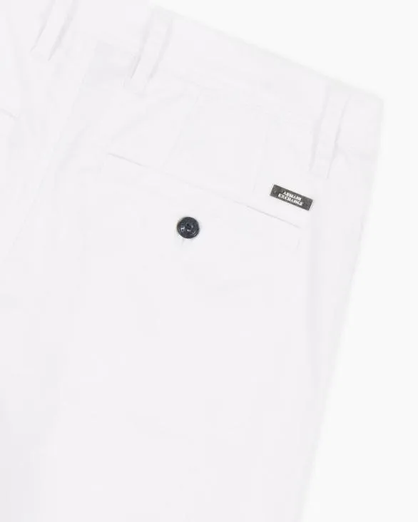 Regular Fit Gabardine Trousers White Men Armani Trousers And Shorts Regular Fit Gabardine Trousers White Men Armani Trousers And Shorts