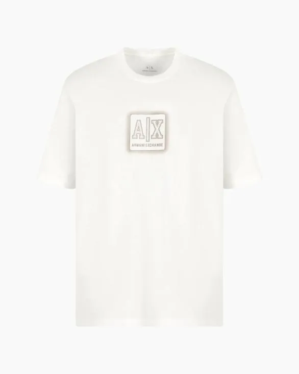 Regular Fit Tshirt With Logo White Men Armani TShirts