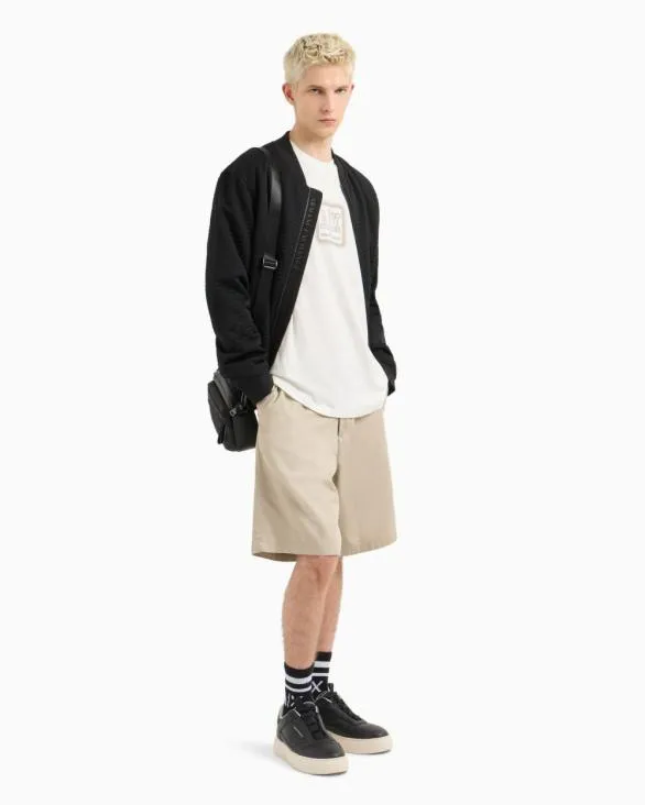 Regular Fit Tshirt With Logo White Men Armani TShirts