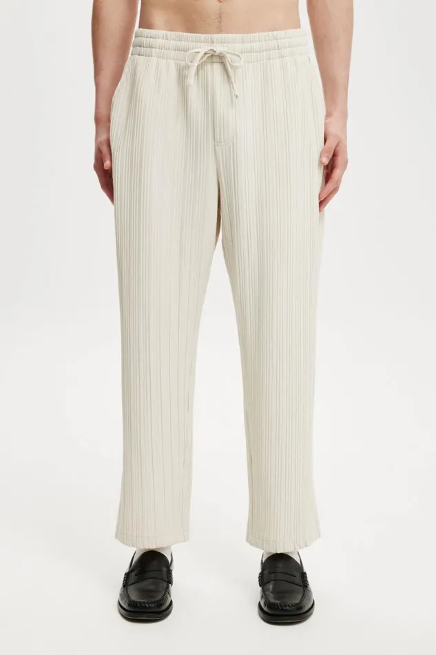 Relaxed Textured Pant Washed Stone Men Cotton On Pants