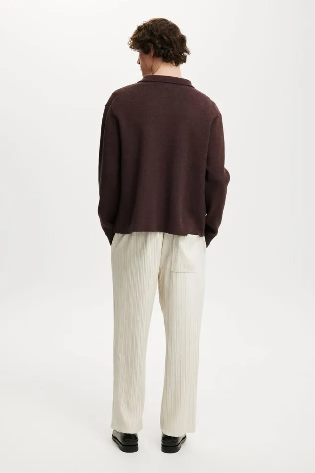 Relaxed Textured Pant Washed Stone Men Cotton On Pants