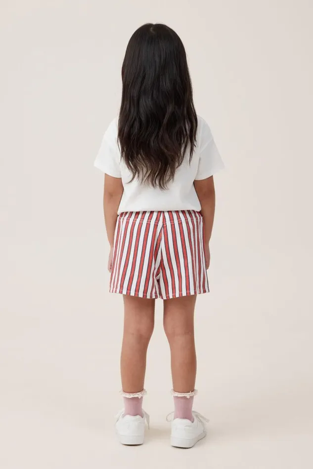Renee Denim Short Vanillared Stripe Girls Cotton On Shorts Skirts and Playsuits Renee Denim Short Vanillared Stripe Girls Cotton On Shorts Skirts and Playsuits