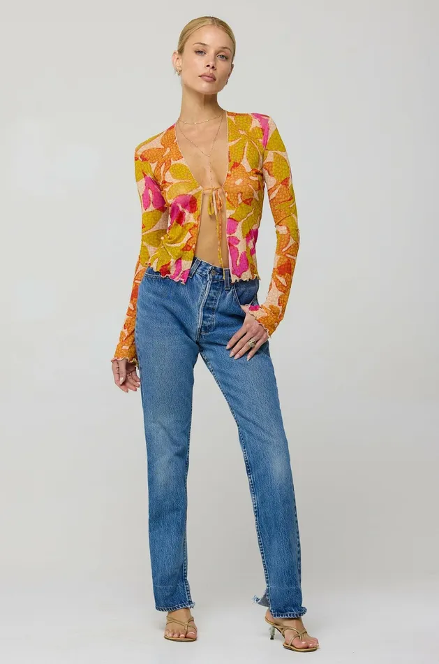 RESA Aliyah Mesh Top In Keiko Women Tops