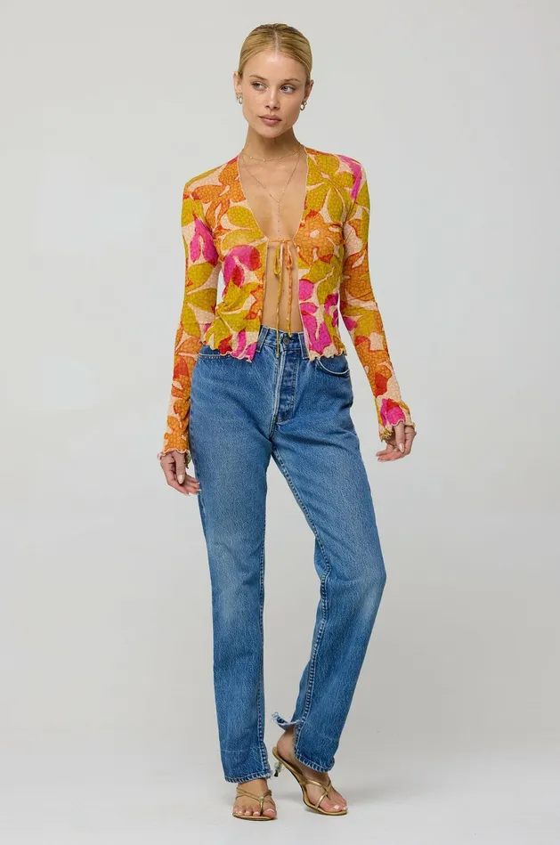 RESA Aliyah Mesh Top In Keiko Women Tops