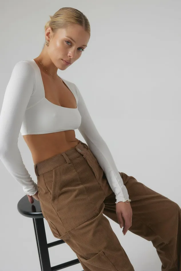 RESA Elsa Cargo Pant In Espresso Women Basics