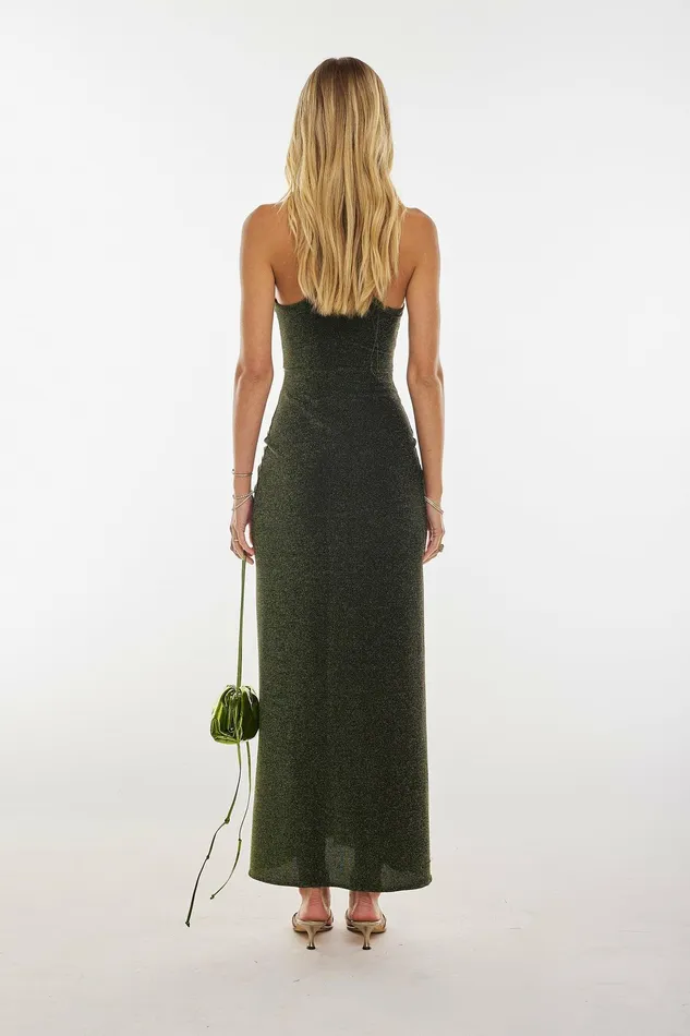 RESA Ivy Dress In Peridot Women Midi Dress