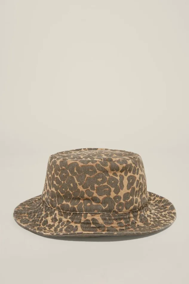 Reversible Bianca Bucket Hat Leopard Women Cotton On Hats