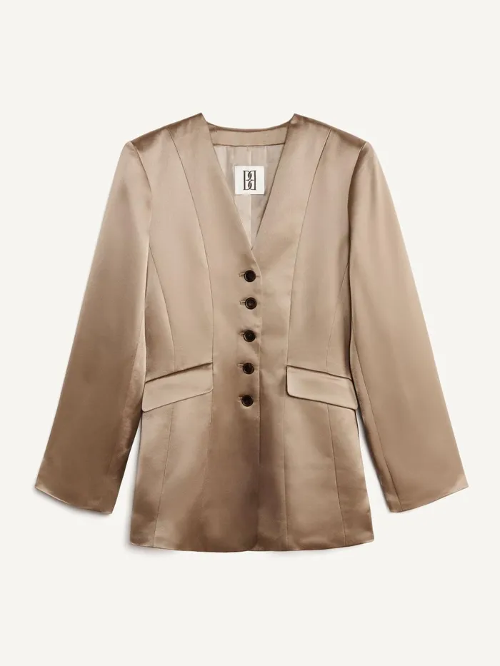 Rinnah SingleBreasted Blazer Shitake Women By Malene Birger Blazers