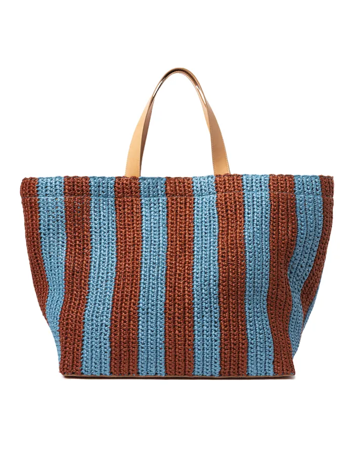 Riviera Tote Bicolore Turchese Women La Double J Bags and Pochettes Riviera Tote Bicolore Turchese Women La Double J Bags and Pochettes