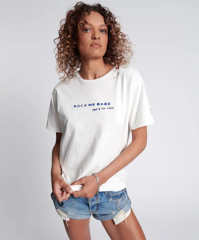 ROCK ME BABE SOS UNISEX TEE Women One Teaspoon Tees and Tanks