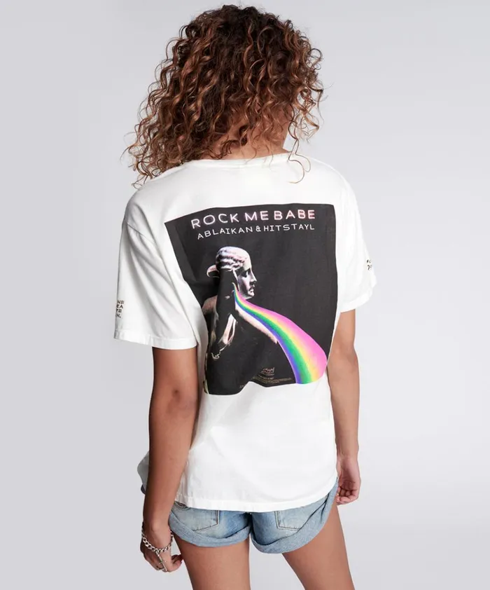 ROCK ME BABE SOS UNISEX TEE Women One Teaspoon Tees and Tanks ROCK ME BABE SOS UNISEX TEE Women One Teaspoon Tees and Tanks