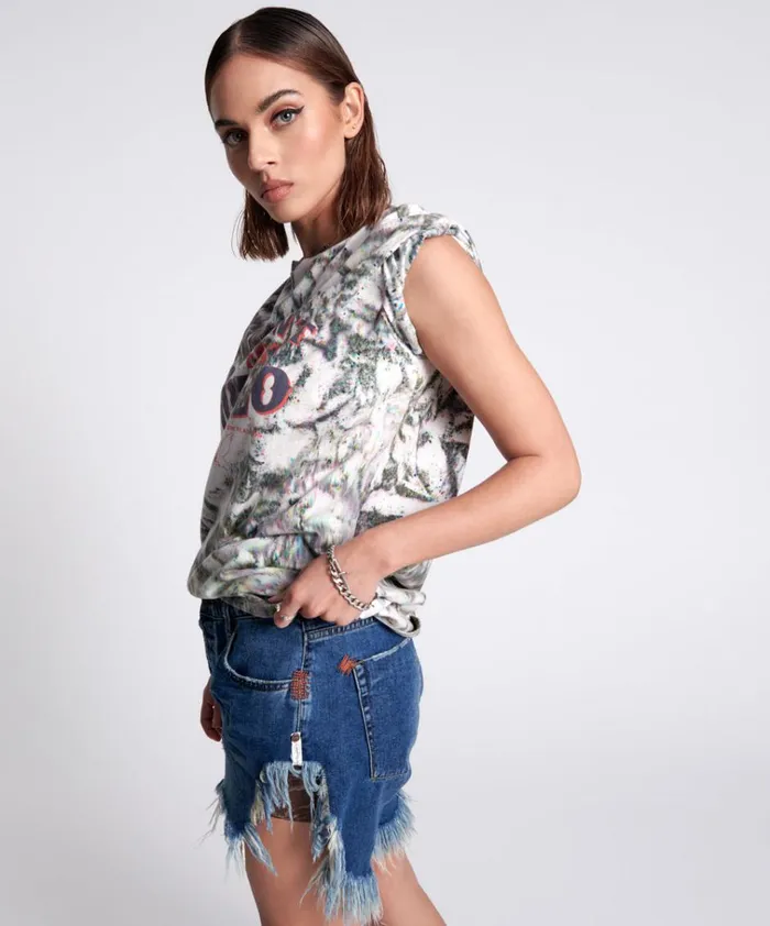 RODEO ORGANIC CHROMATIC UNISEX TEE Women One Teaspoon Basic Tees