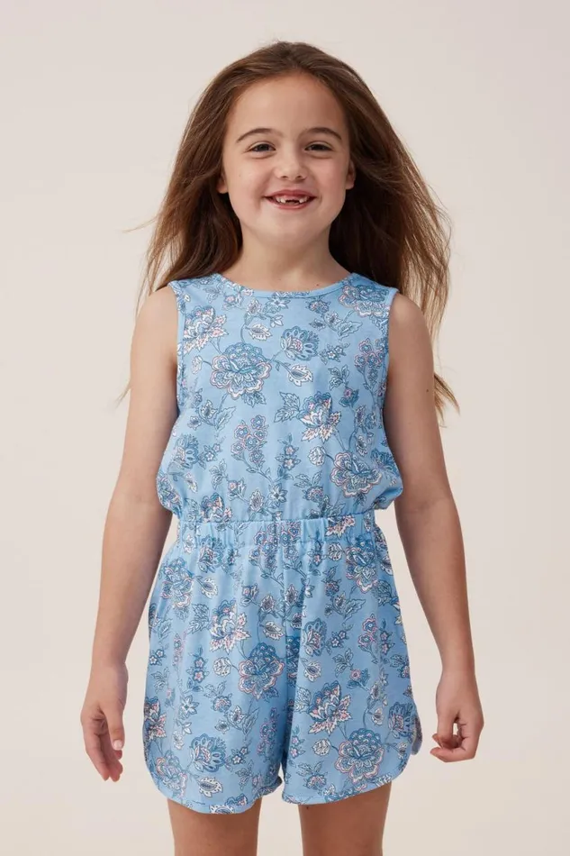 Romy Playsuit Dusk Bluefrida Folk Floral Girls Cotton On Shorts Skirts and Playsuits Romy Playsuit Dusk Bluefrida Folk Floral Girls Cotton On Shorts Skirts and Playsuits