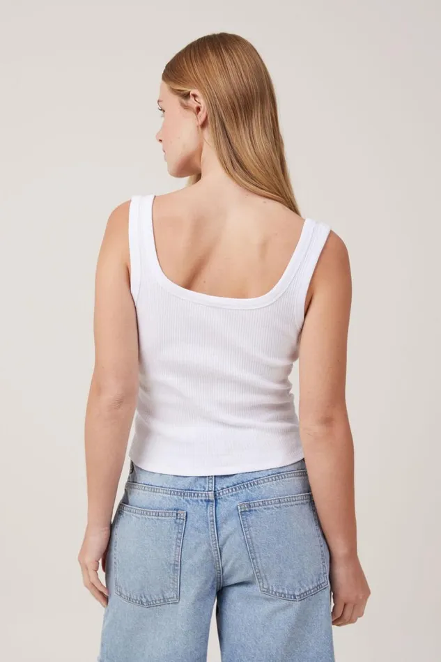 Rory Henley Tank White Women Cotton On Tops
