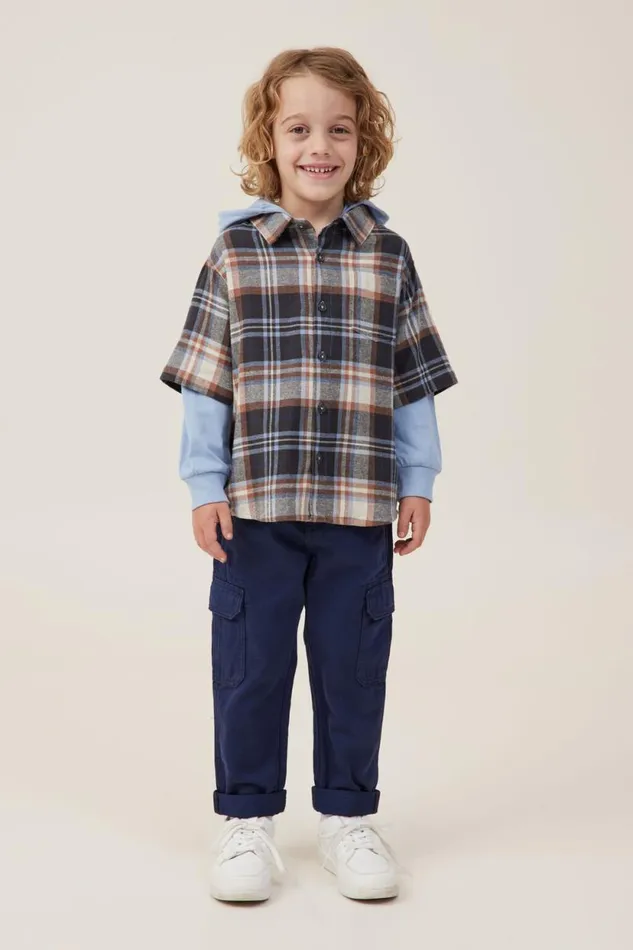 Rugged Long Sleeve Layered Shirt Dusty Bluecoco Jumbo Plaid Boys Cotton On Shirts Rugged Long Sleeve Layered Shirt Dusty Bluecoco Jumbo Plaid Boys Cotton On Shirts