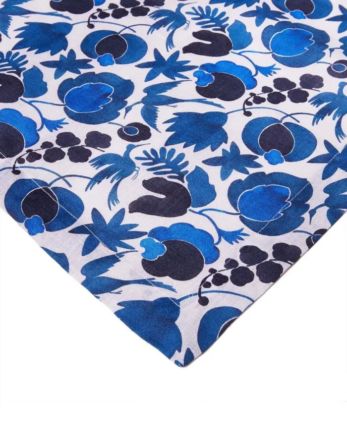 Runner Wildbird Blu Small Homeware La Double J Placemats and Runners Runner Wildbird Blu Small Homeware La Double J Placemats and Runners