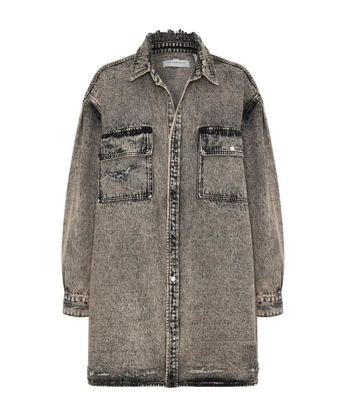 RUST DENIM SHIRT DRESS Women One Teaspoon Denim Dresses RUST DENIM SHIRT DRESS Women One Teaspoon Denim Dresses