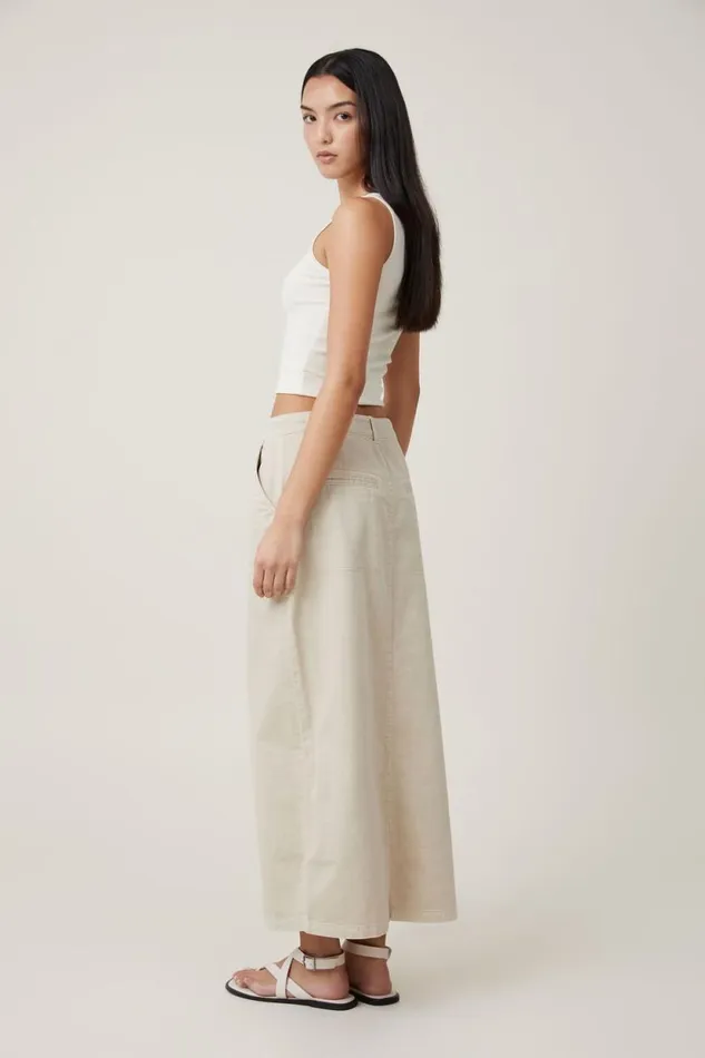 Ryder Utility Maxi Skirt Stone Women Cotton On Skirts