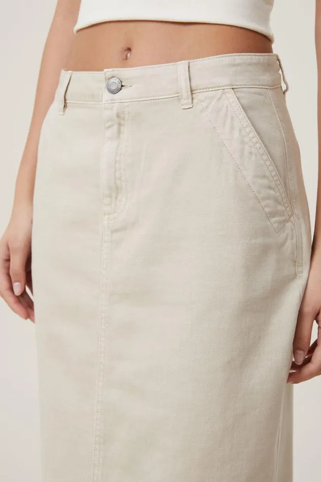 Ryder Utility Maxi Skirt Stone Women Cotton On Skirts