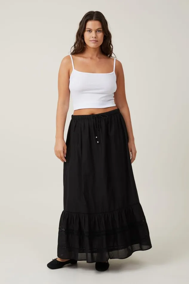 Rylee Lace Maxi Skirt Black Women Cotton On Skirts