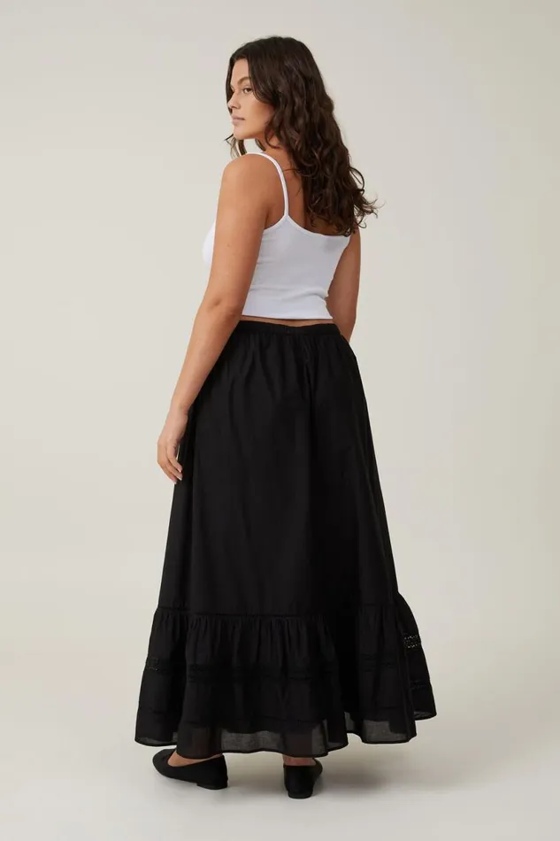Rylee Lace Maxi Skirt Black Women Cotton On Skirts